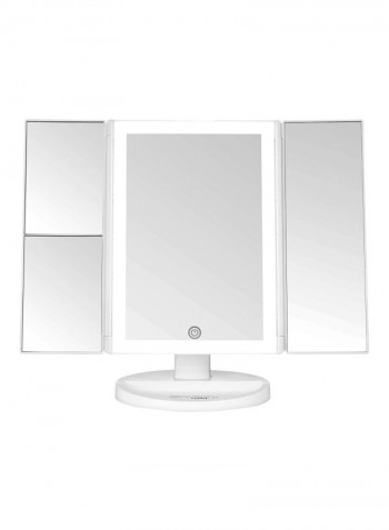 Vanity Mirror Silver/White