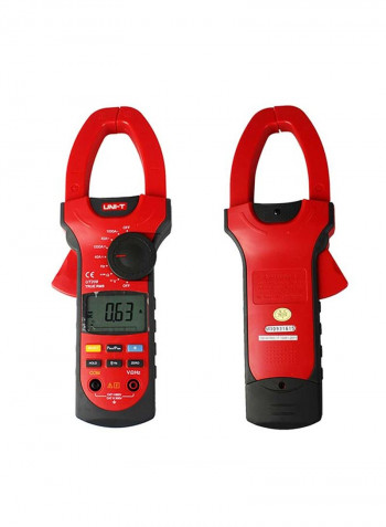 Multipurpose Digital Clampmeter 1000A Red/Black 286X105X45millimeter