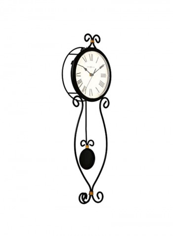 Ivana Wall Clock Black/Beige 2.5x8x24.5inch
