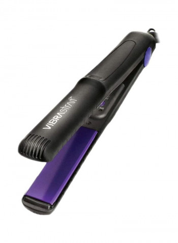 Vibrating Flat Iron Black/Purple 1inch