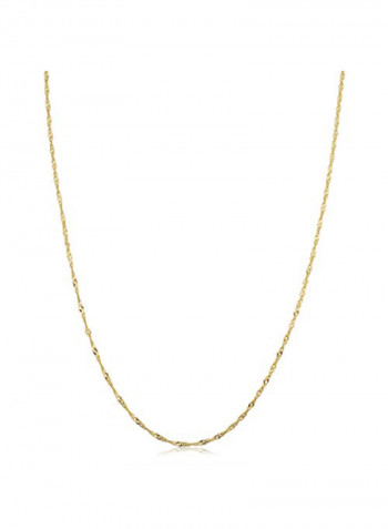 10K Gold Singapore Chain Necklace