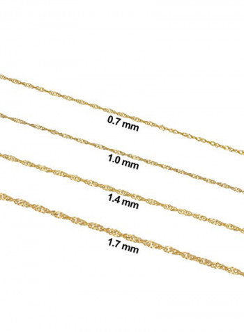 10K Gold Singapore Chain Necklace