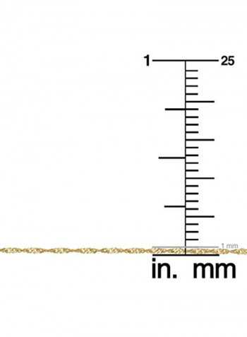 10K Gold Singapore Chain Necklace