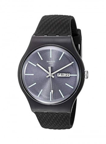 Analog Wrist Watch with Silicone Strap