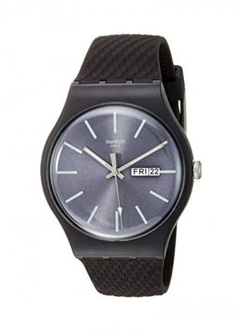 Analog Wrist Watch with Silicone Strap