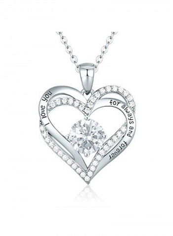 Forever Love Heart Pendant Necklace