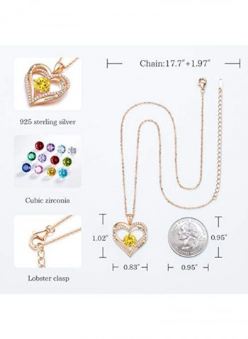 Forever Love Heart Pendant Necklace
