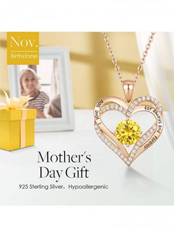 Forever Love Heart Pendant Necklace