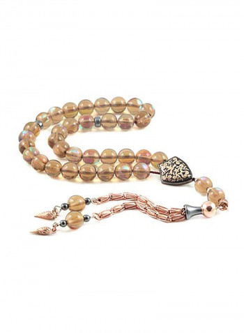 Cat's Eye Prayer Beads with Sterling Silver Components