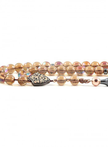 Cat's Eye Prayer Beads with Sterling Silver Components
