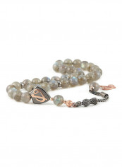 Labradorite Prayer Beads With Sterling Silver Components