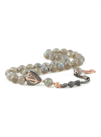 Labradorite Prayer Beads With Sterling Silver Components