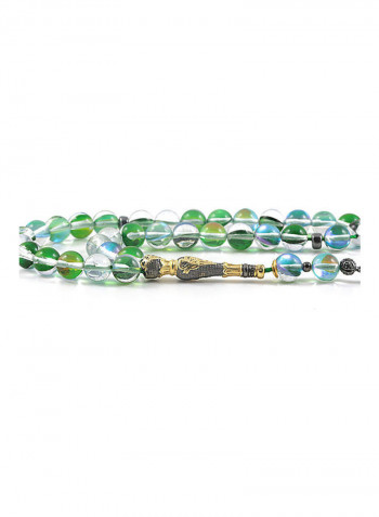Cat'S Eye Prayer Beads With Sterling Silver Components