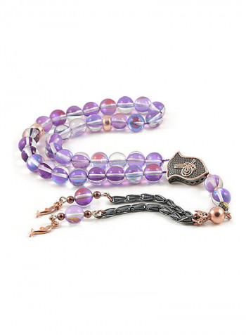 Cat's Eye Prayer Beads with Sterling Silver components