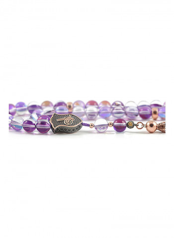 Cat's Eye Prayer Beads with Sterling Silver components