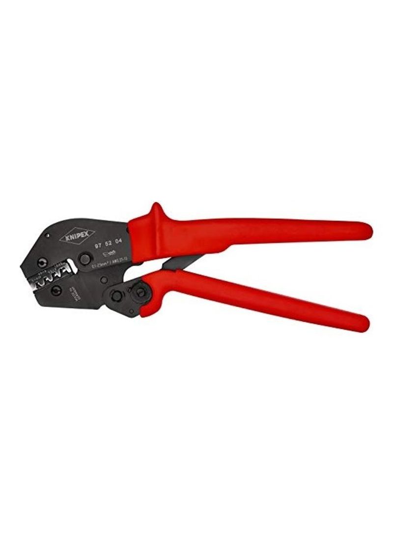 Crimp Lever Pliers With Non-Slip Plastic Grips Red 260millimeter