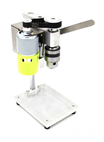 Mini Electric Bench Drill Machine Silver/Black/Green