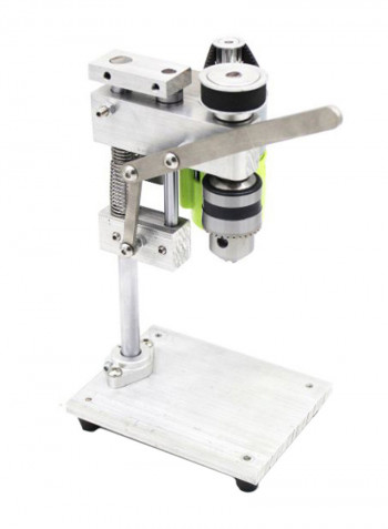 Mini Electric Bench Drill Machine Silver/Black/Green
