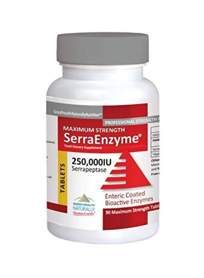 SerraEnzyme Serrapeptase Dietary Supplement - 90 Capsules