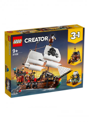 3-In-1 Creator Pirate Ship Building Set