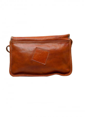 Leather Crossbody Bag Brown