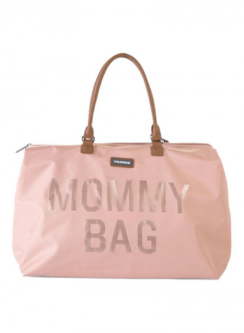 حقيبة مستلزمات أطفال بطبعة "Mommy Bag" - بيتش