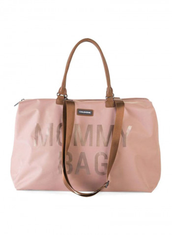 حقيبة مستلزمات أطفال بطبعة "Mommy Bag" - بيتش