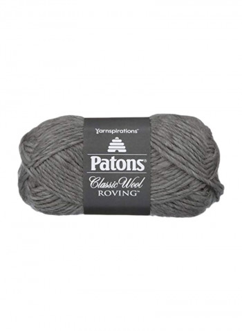 Classic Wool Roving Yarn Gray 120yard