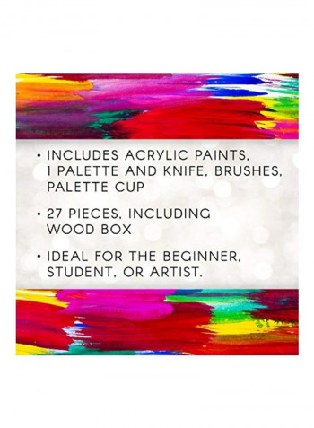 27-Piece Acrylic Painting Set Multicolour