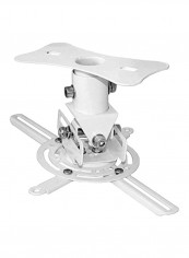 Universal Projector Ceiling Mount Bracket White
