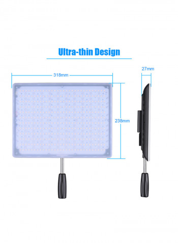 Professional RGB LED Video Light Black