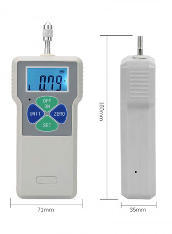 Digital Force Meter Push Pull Tester Gauge Grey/Silver