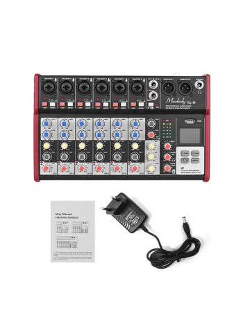 Portable 8-Channel Mixing Console Mixer
