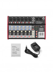 Portable 8-Channel Mixing Console Mixer
