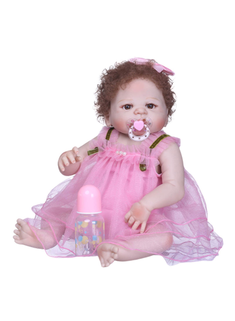 Cloth Body Lifelike Toddler Doll 47 x 17 x 25centimeter