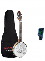 4-String Banjo Ukulele With Bag And Electronic Tuner