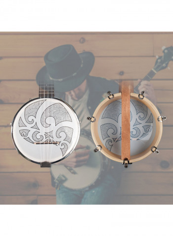 4-String Banjo Ukulele With Bag And Electronic Tuner