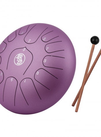 11 Inch Steel Tongue Drum 13-Notes C-Key Percussion Instrument