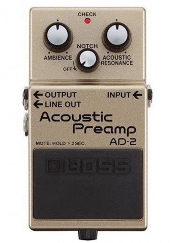 Acoustic Preamp Pedal AD-2 Beige/Black