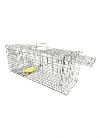Collapsible Humane Live Animal Silver 94 x 34 x 37cm