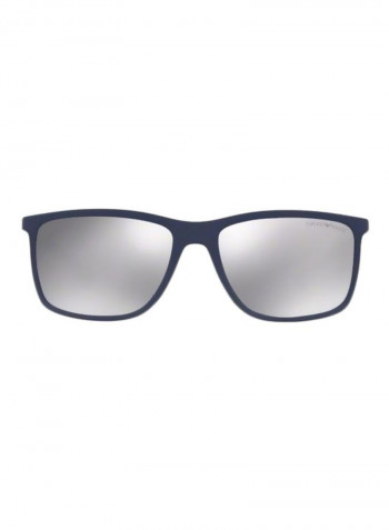 Men's UV-Protection Rectangular Sunglasses - Lens Size: 58 mm