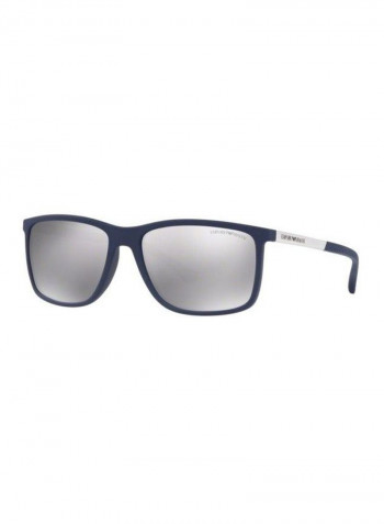 Men's UV-Protection Rectangular Sunglasses - Lens Size: 58 mm