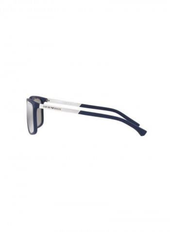 Men's UV-Protection Rectangular Sunglasses - Lens Size: 58 mm