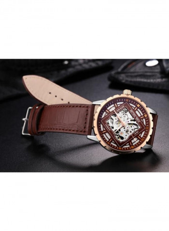 Men's Leather Analog Watch KKXC5102