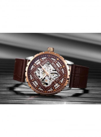 Men's Leather Analog Watch KKXC5102