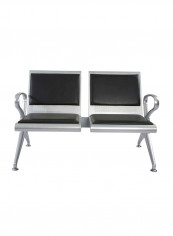 Banco HF 2-Seater Bench With Cushion Grey/Black 107x45x77centimeter