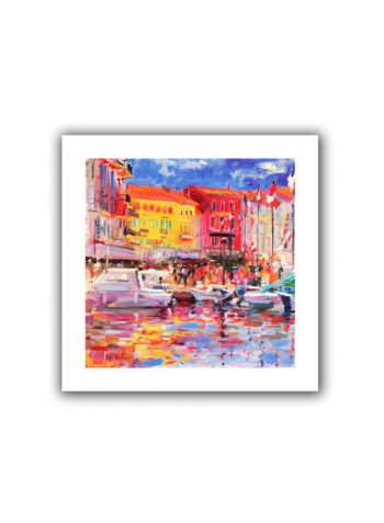 Mirabeau Gallery Wrapped Canvas Wall Art Multicolour 14 x 14inch