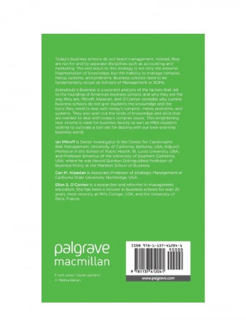 Everybody's Business: Reclaiming True Management Skills In Business Higher Education Hardcover
