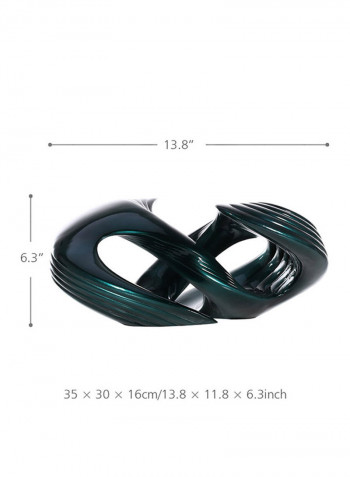 Spiral Abstract Statue Green 2821g