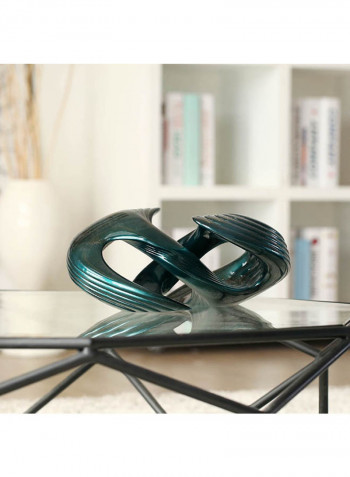 Spiral Abstract Statue Green 2821g